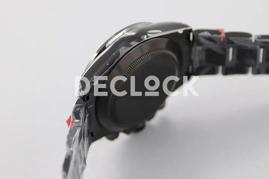 Replica Rolex Daytona Blaken Black DLC Ceramic Bezel in White Dial | Declock.