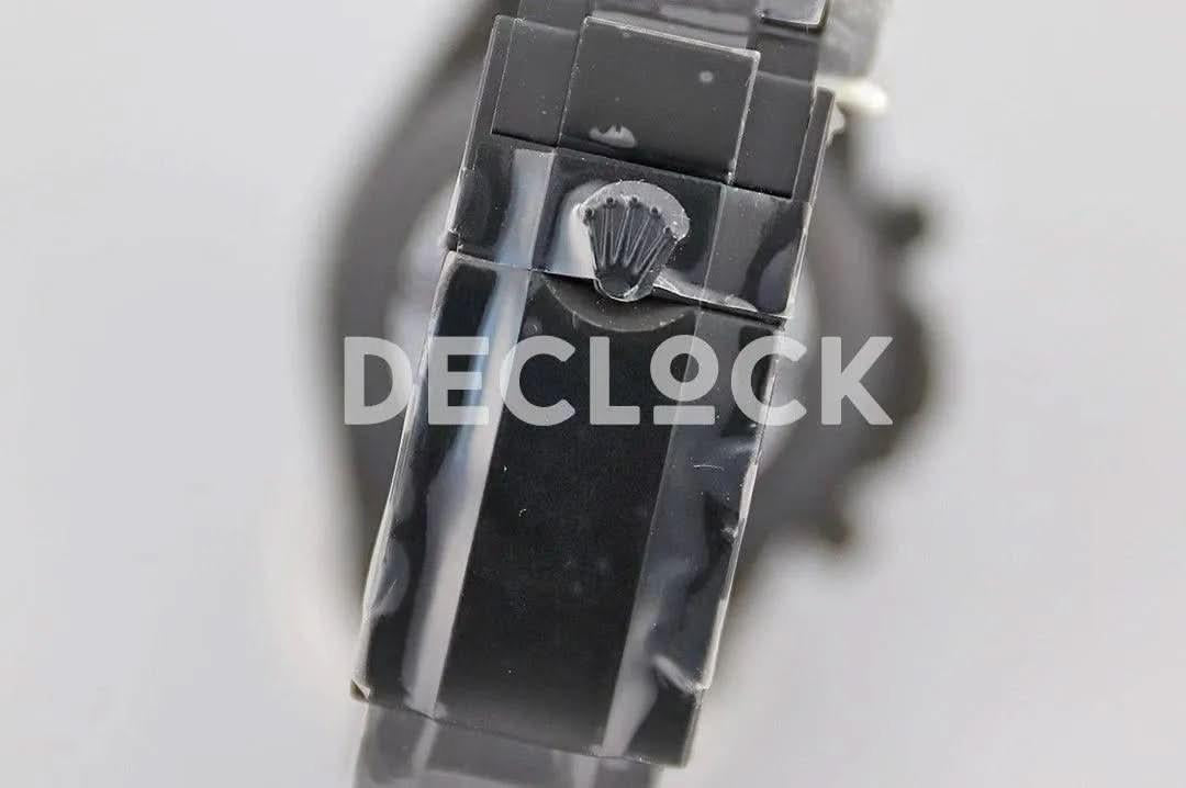 Replica Rolex Daytona Blaken Purple Diamond Bezel in Black Dial |  Declock.