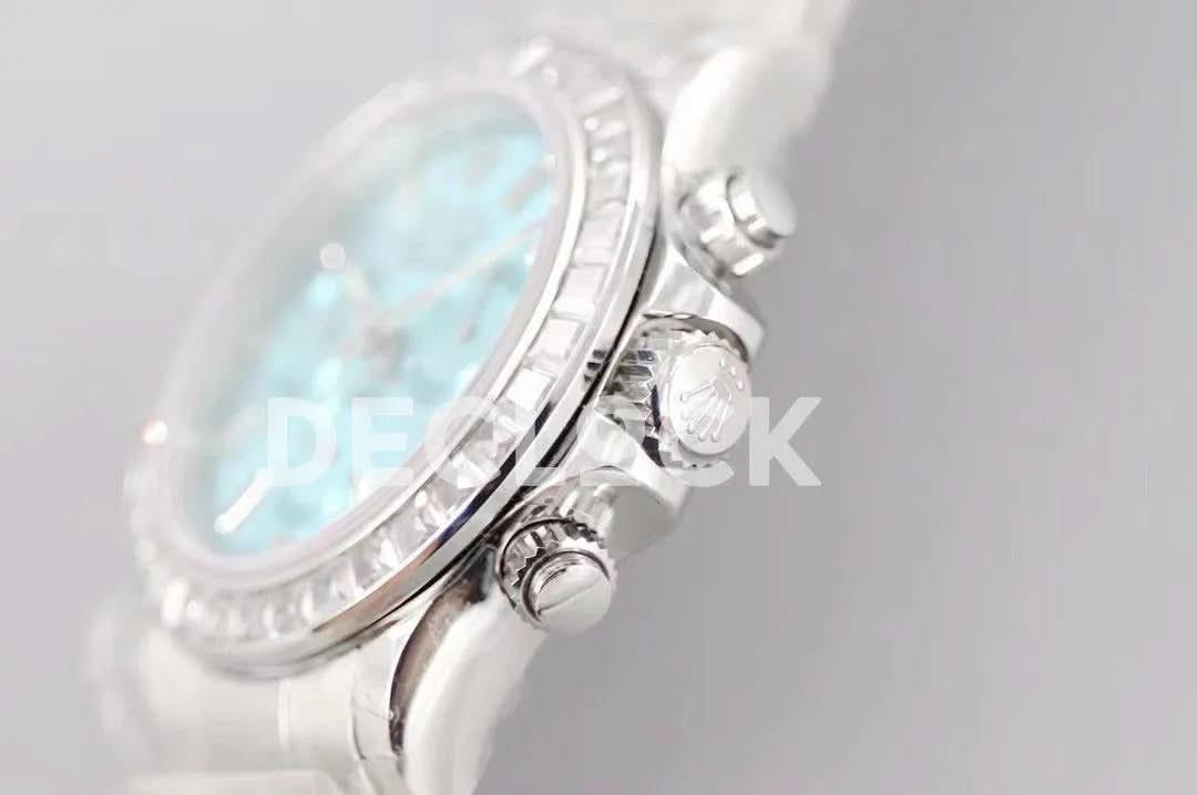 Replica Rolex Daytona Diamond Bezel in Ice Blue Dial |  Declock.