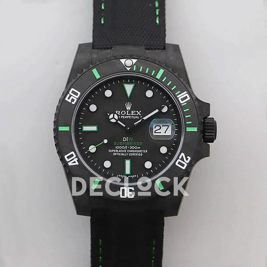 Replica Rolex DIW Submariner Carbon Green | Declock.