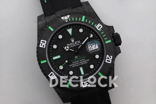 Replica Rolex DIW Submariner Carbon Green | Declock.