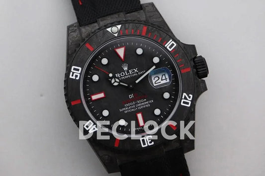 Replica Rolex DIW Submariner Carbon Red | Declock.