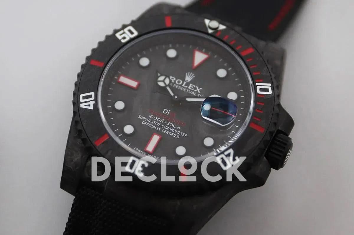 Replica Rolex DIW Submariner Carbon Red |  Declock.