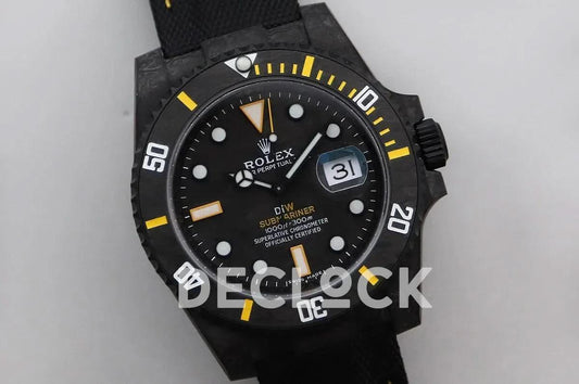 Replica Rolex DIW Submariner Carbon Yellow |  Declock.