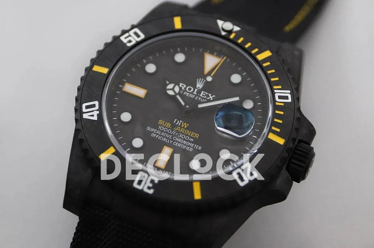 Replica Rolex DIW Submariner Carbon Yellow