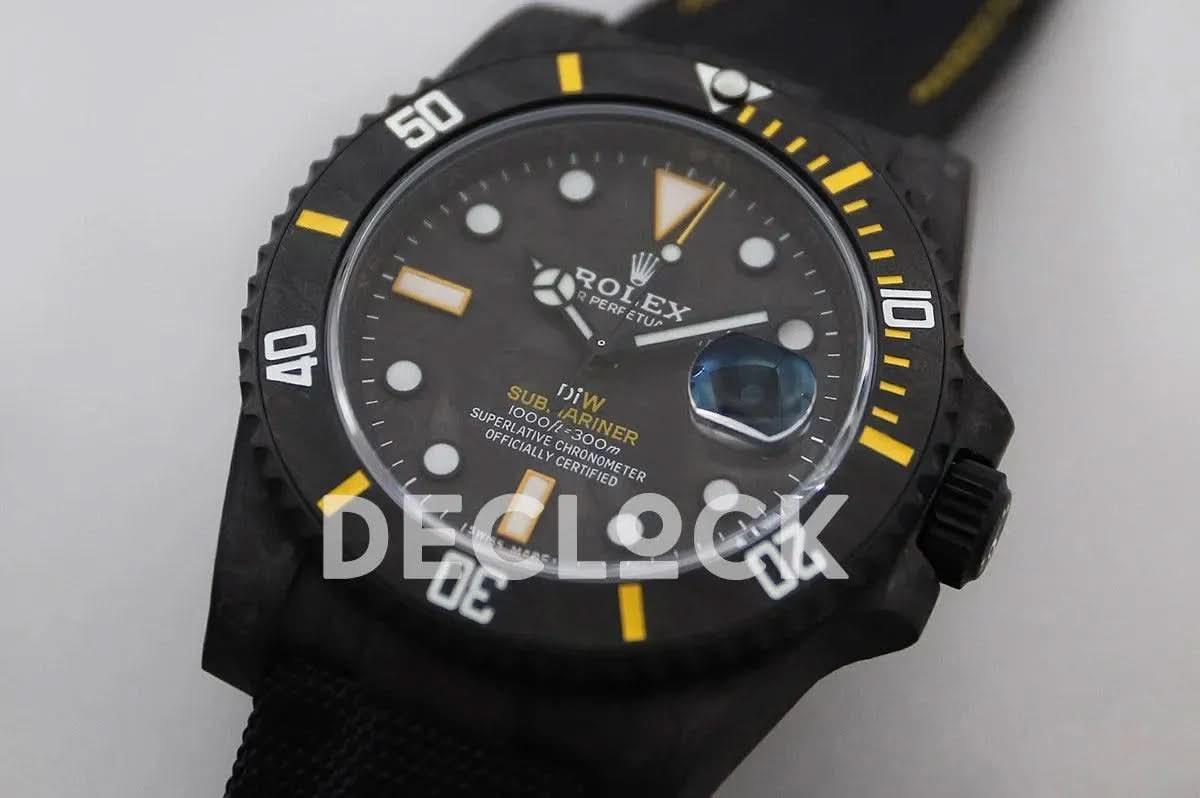 Replica Rolex DIW Submariner Carbon Yellow |  Declock.