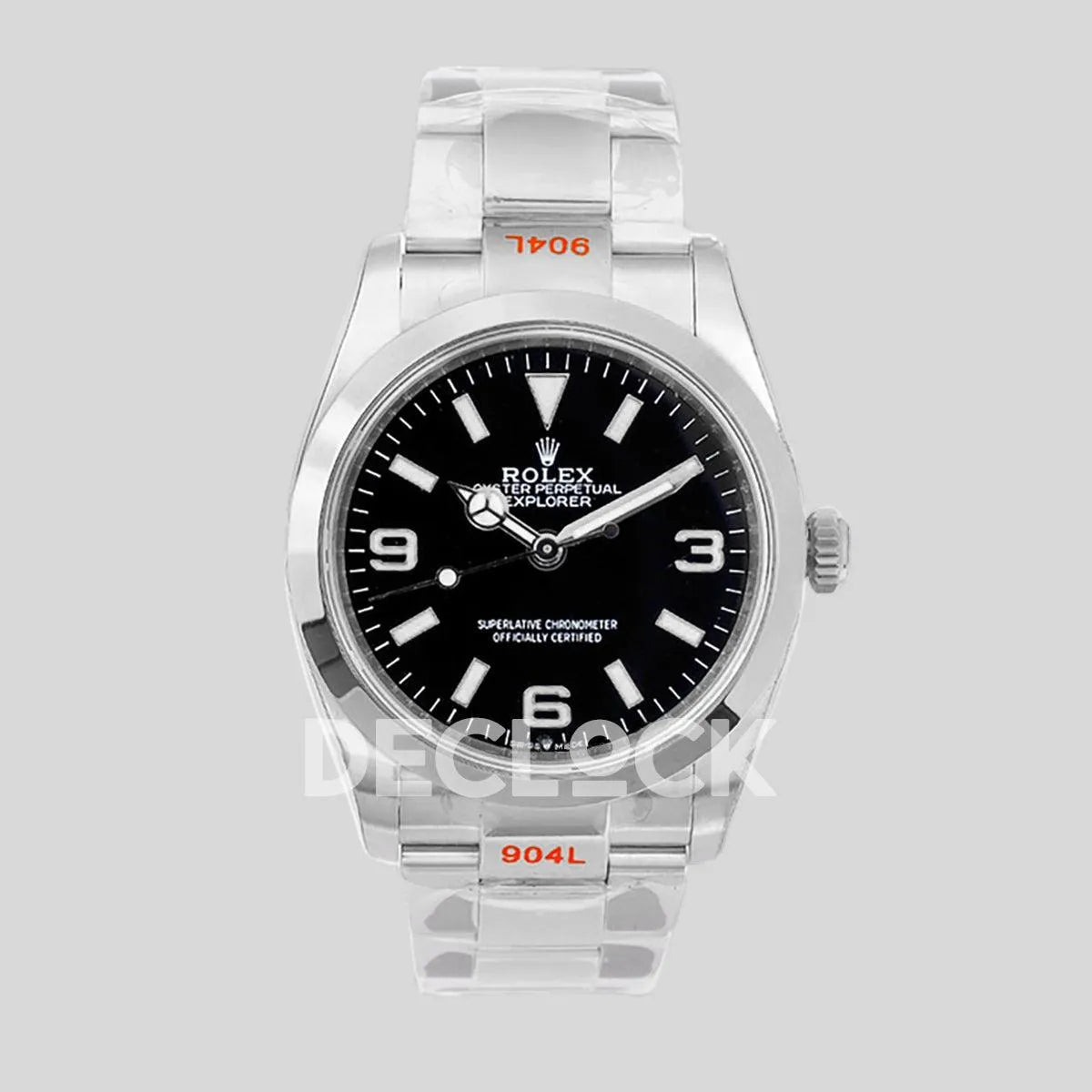 Replica Rolex Explorer I 36mm 1242703 Black Dial in Steel