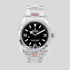 Replica Rolex Explorer I 36mm 1242703 Black Dial in Steel