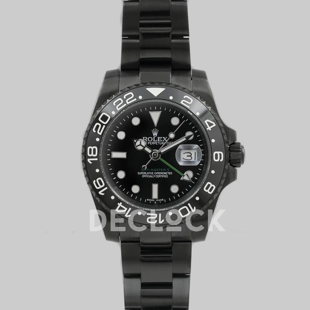 Replica Rolex GMT Master II 116710 LN in PVD Black