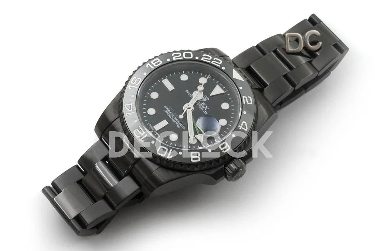 Replica Rolex GMT Master II 116710 LN in PVD Black |  Declock.