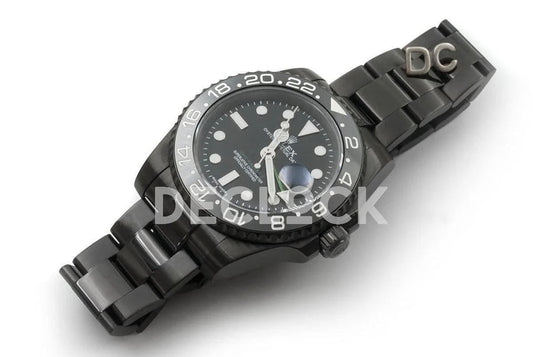Replica Rolex GMT Master II 116710 LN in PVD Black | Declock.
