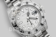 Replica Rolex GMT Master II 116710 with Paved Diamond Bezel and Dial