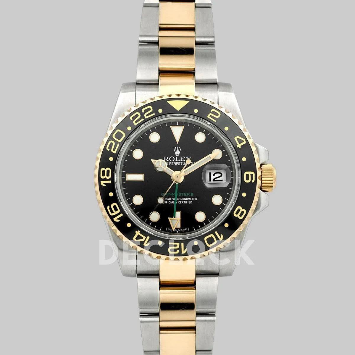 Replica Rolex GMT Master II 116713LN Two Tone |  Declock.