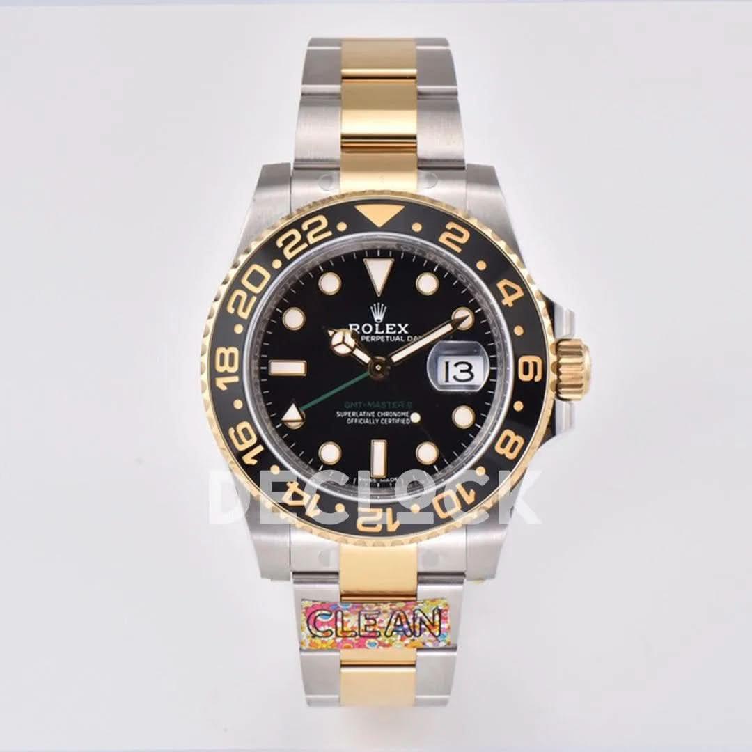 Replica Rolex GMT Master II 116713LN Two Tone |  Declock.