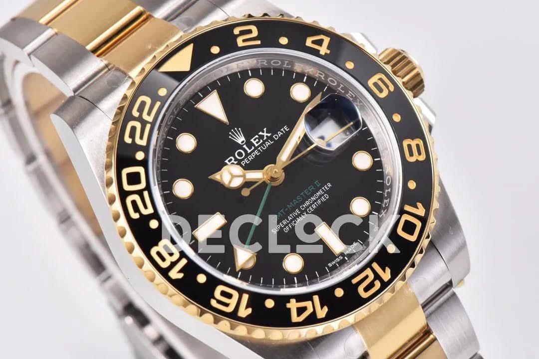 Replica Rolex GMT Master II 116713LN Two Tone |  Declock.