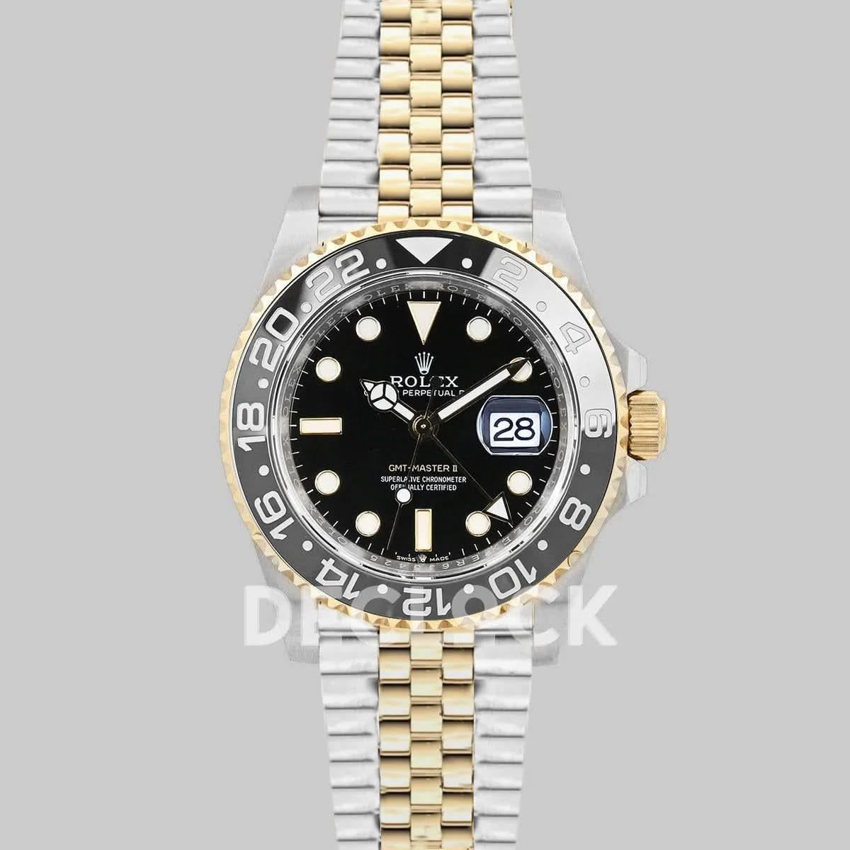 Replica Rolex GMT-Master II 126713GRNR Yellow Rolesor |  Declock.