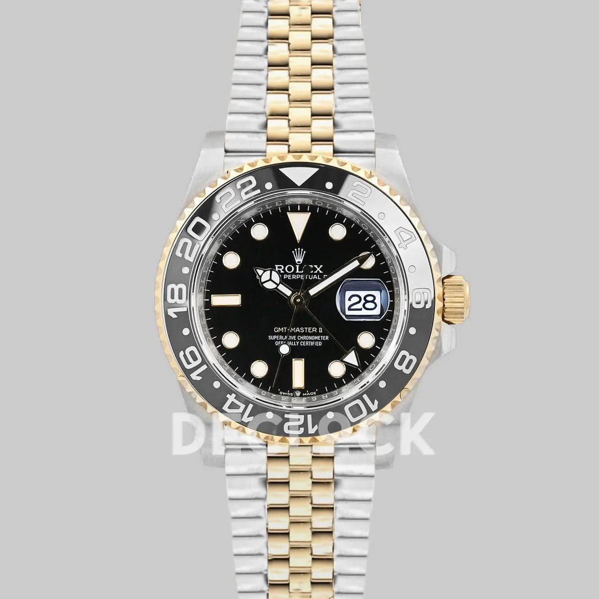 Replica Rolex GMT-Master II 126713GRNR Yellow Rolesor