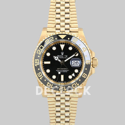 Replica Rolex GMT-Master II 126718GRNR 18K Yellow Gold