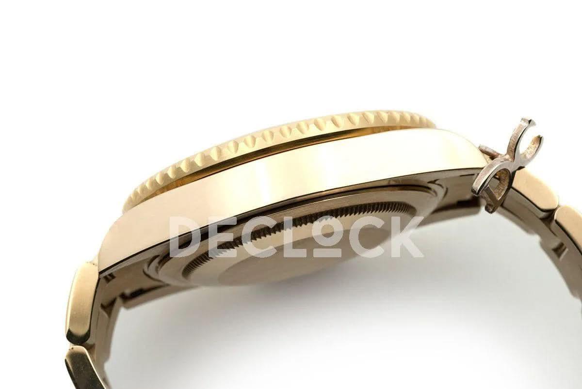 Replica Rolex GMT Master II 116718GSO in Yellow Gold |  Declock.