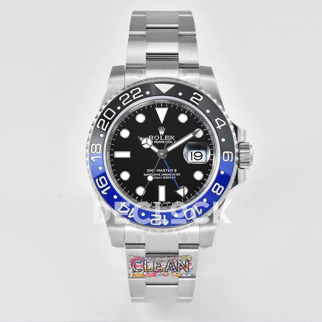 Replica Rolex GMT Master II 126710 BLNR on Oyster Bracelet |  Declock.