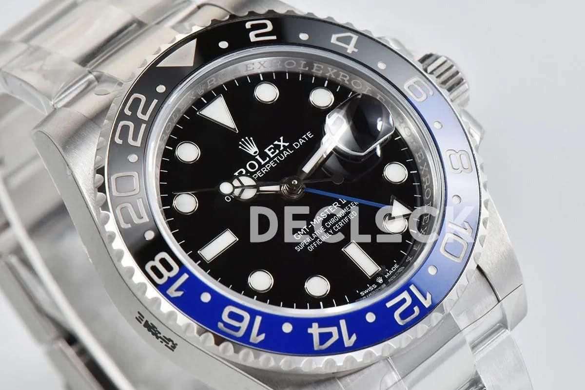 Replica Rolex GMT Master II 126710 BLNR on Oyster Bracelet |  Declock.