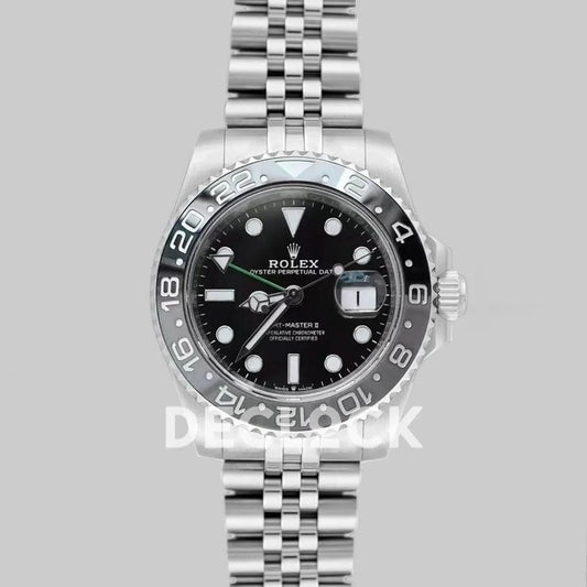 Replica Rolex GMT Master II 126710GRNR "Bruce Wayne" in Jubilee |  Declock.