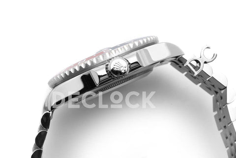 Replica Rolex GMT Master II 126710 BLRO "Pepsi" Black Dial in Jubilee - Replica Watches