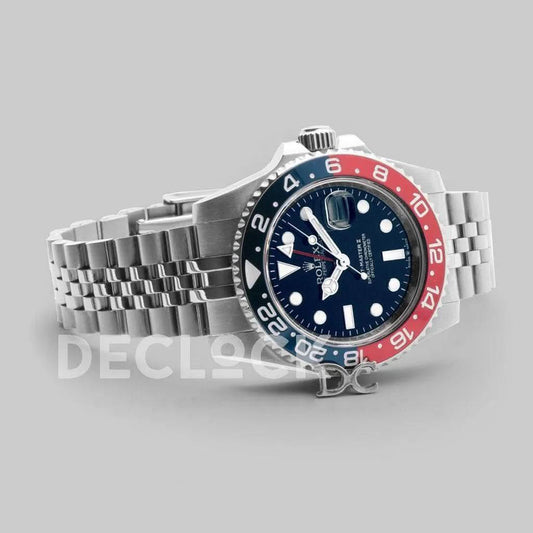 Replica Rolex GMT Master II 126710 BLRO "Pepsi" Blue Dial in Jubilee | Declock.