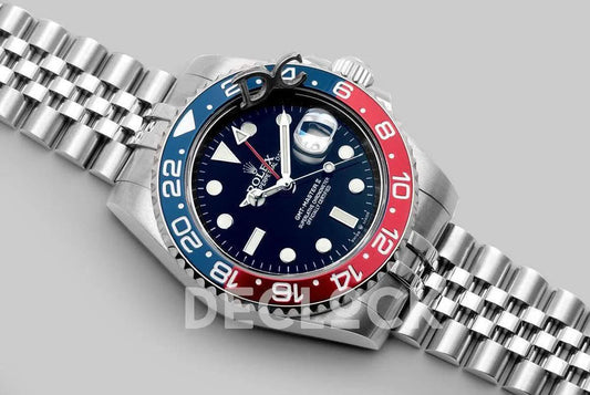 Replica Rolex GMT Master II 126710 BLRO "Pepsi" Blue Dial in Jubilee | Declock.