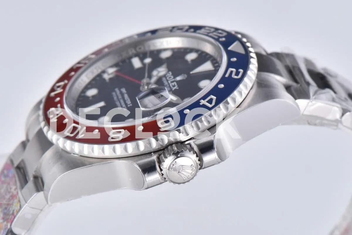 Replica Rolex GMT Master II 126710 BLRO ‘Pepsi’ Black Dial |  Declock.