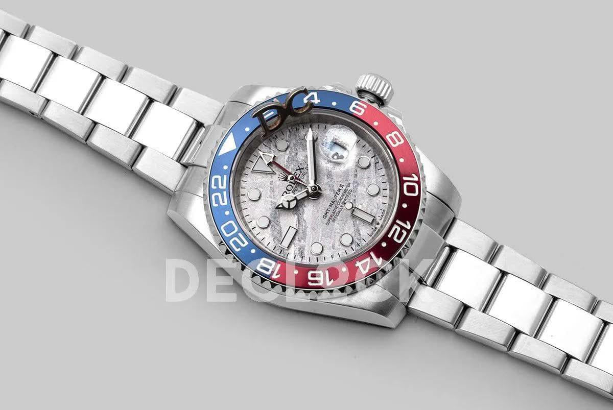 Replica Rolex GMT Master II 126719 BLRO Meteorite Dial |  Declock.