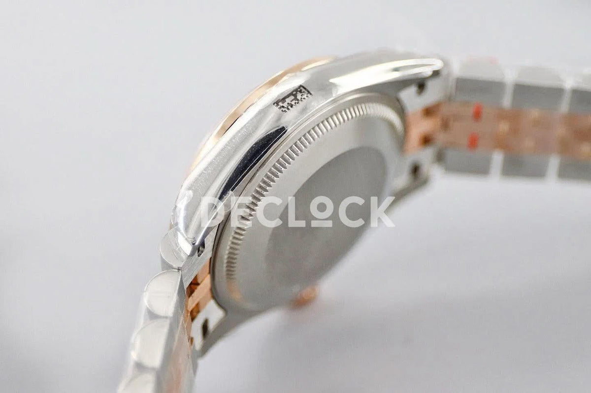 Replica Rolex Ladies Datejust 31 278271 White Dial in Everose Gold with Diamond Markers |  Declock.