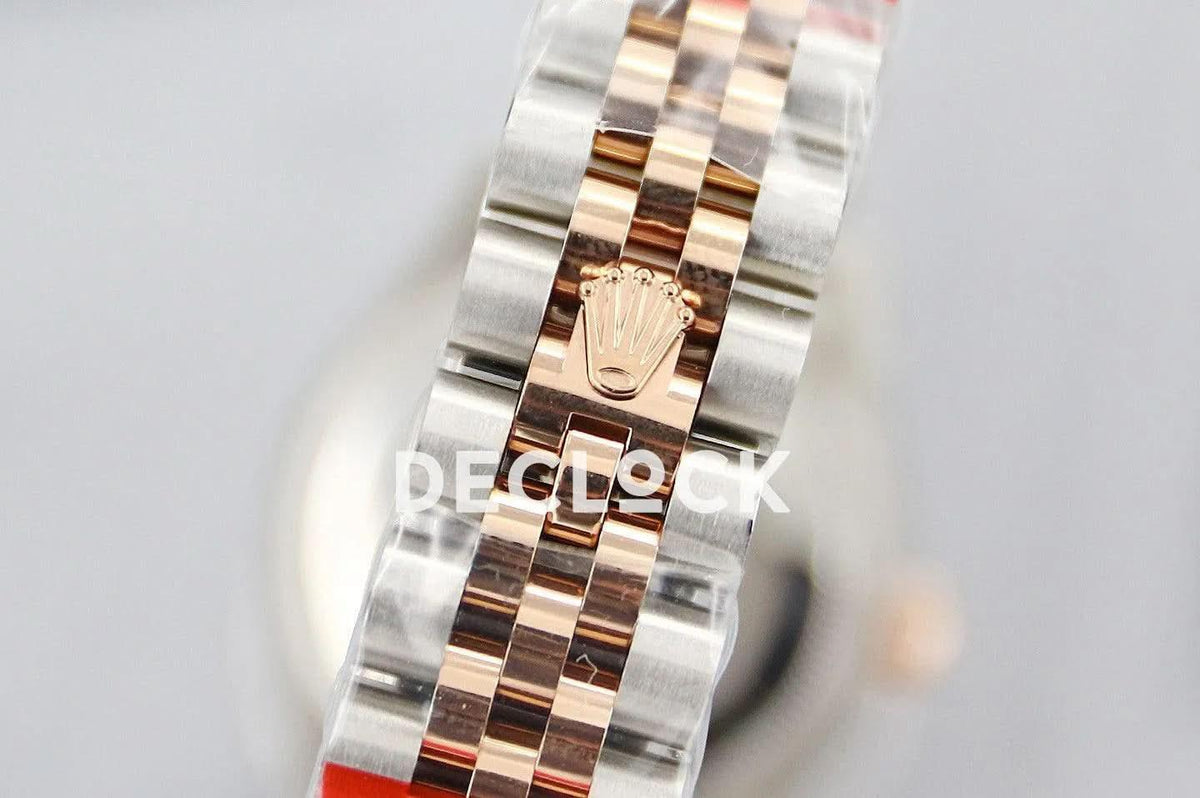 Replica Rolex Ladies Datejust 31 278271 White Dial in Everose Gold with Diamond Markers |  Declock.