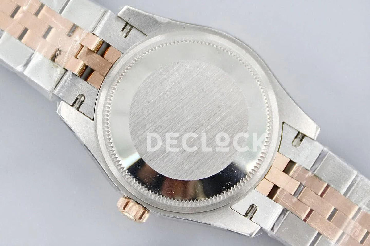Replica Rolex Ladies Datejust 31 278271R White Dial in Everose Gold with Roman Markers |  Declock.