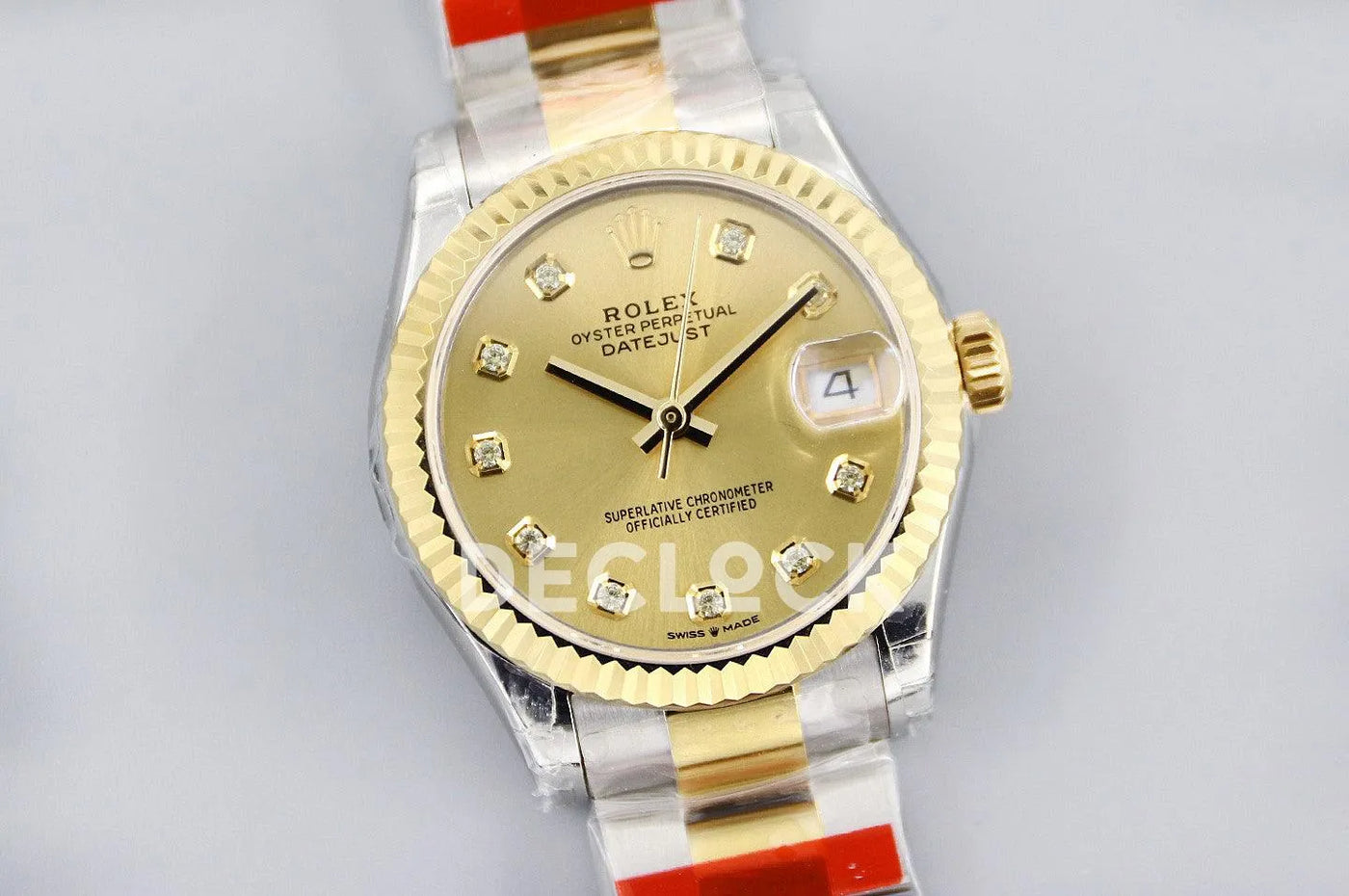 Replica Rolex Ladies Datejust 31 278273 God Dial in Yellow Gold with Diamond Markers