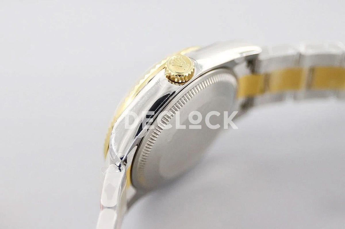 Replica Rolex Ladies Datejust 31 278273 God Dial in Yellow Gold with Diamond Markers |  Declock.
