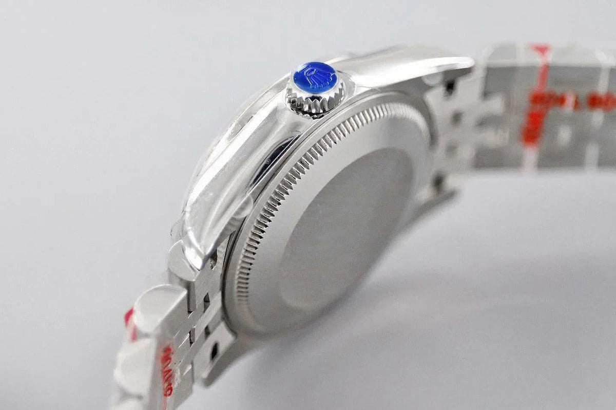 Replica Rolex Ladies Datejust 31 278384 Blue Dial in White Gold with Roman Markers |  Declock.