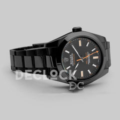 Replica Rolex Milgauss 116400 GV Black Dial in Black DLC