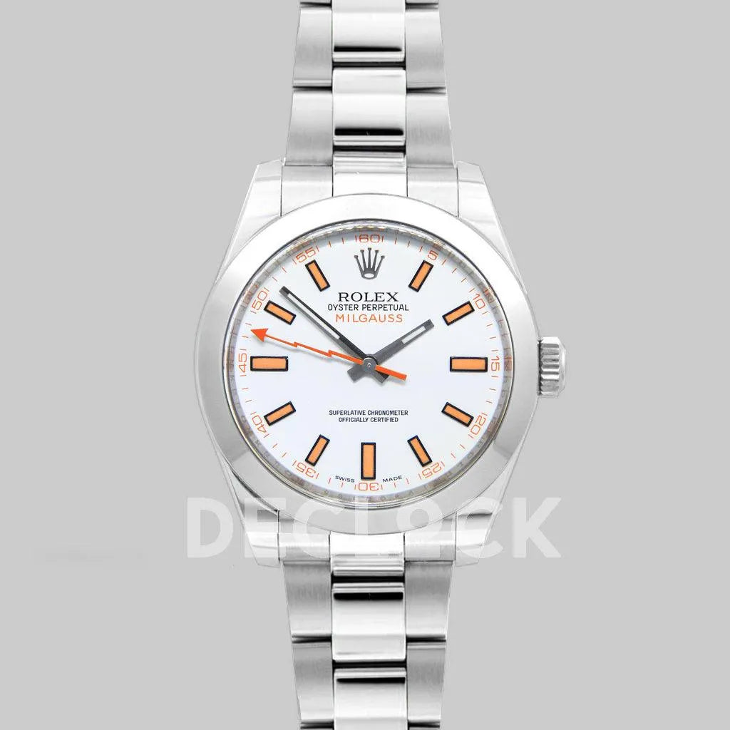 Replica Rolex Milgauss 116400 White Dial