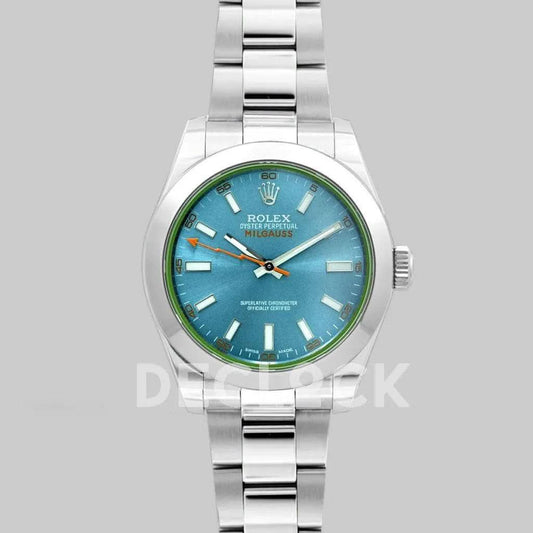 Replica Rolex Milgauss 116400GV Z-Blue Dial in Oystersteel |  Declock.