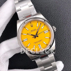 Replica Rolex Oyster Perpetual 36/41 114300 Yellow Dial