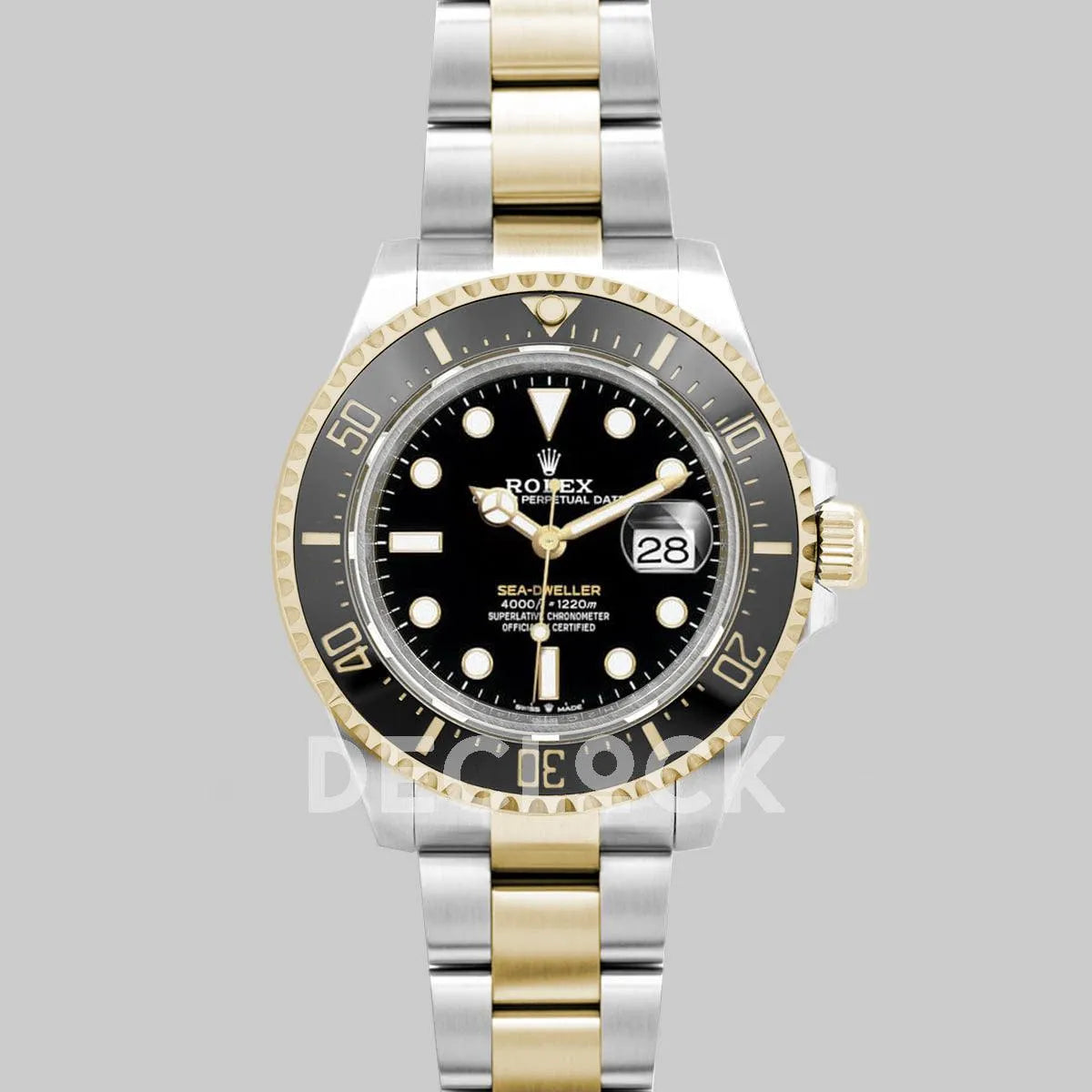 Replica Rolex Sea-Dweller Deepsea 126603 Black Ceramic in Two Tone "Rolesor" - Replica Watches