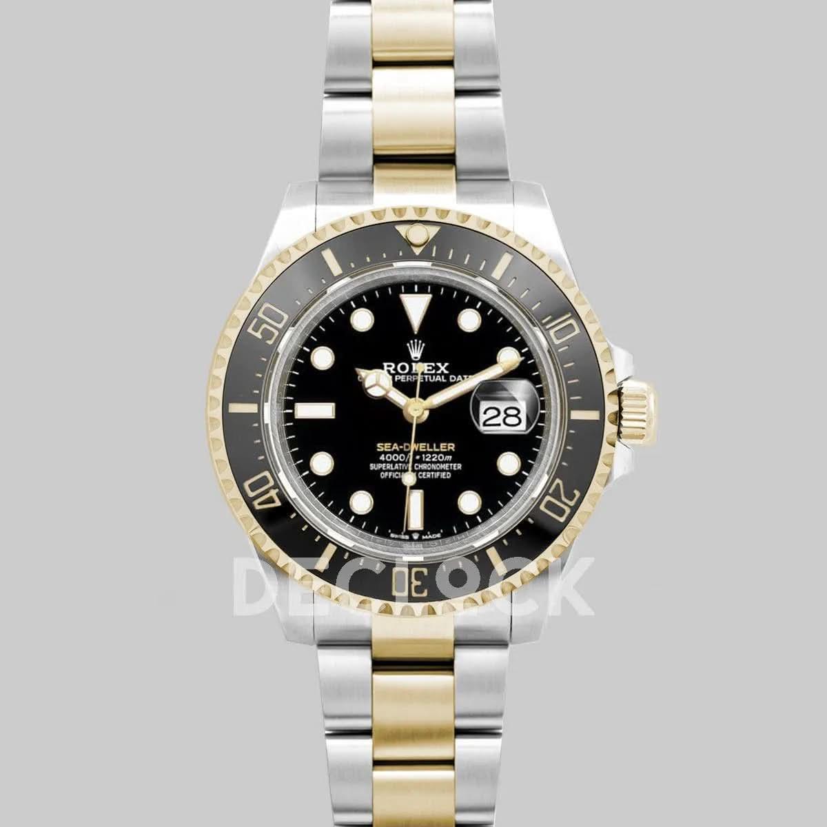 Replica Rolex Sea-Dweller Deepsea 126603 Black Ceramic in Two Tone "Rolesor" |  Declock.