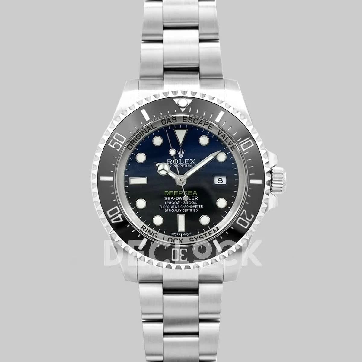 Replica Rolex Sea-Dweller Deepsea D-Blue 116660 Black Ceramic |  Declock.