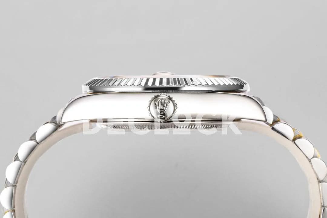 Replica Rolex Sky Dweller 2-Toned in Black Dial on Jubilee Bracelet
