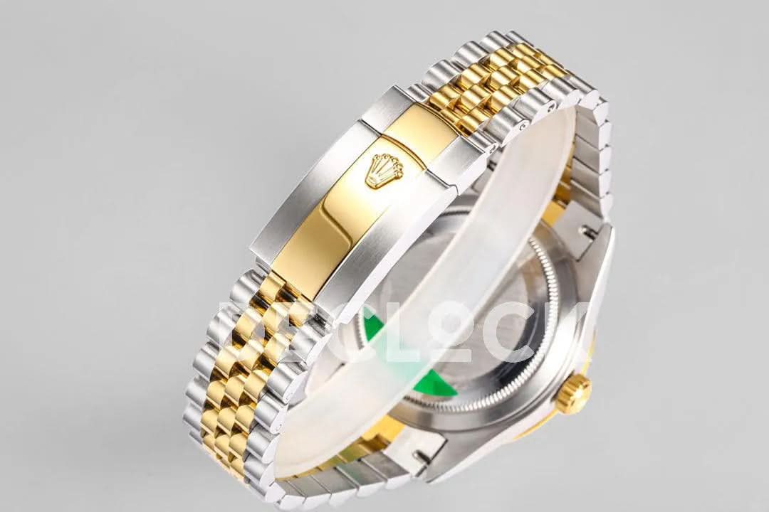 Replica Rolex Sky Dweller 2-Toned in Black Dial on Jubilee Bracelet