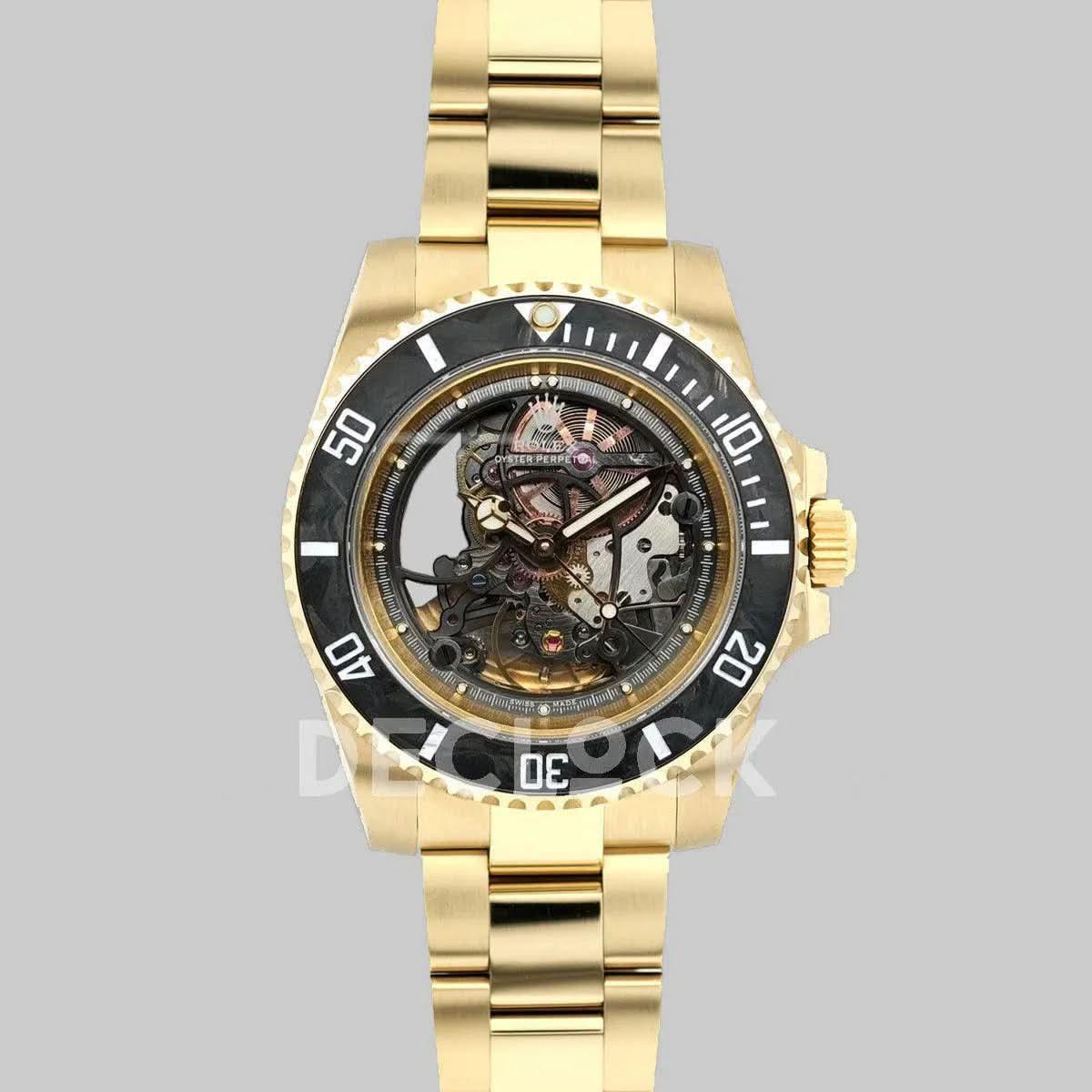 Replica Rolex Submariner 114060 Andrea Pirlo Project in Yellow Gold |  Declock.