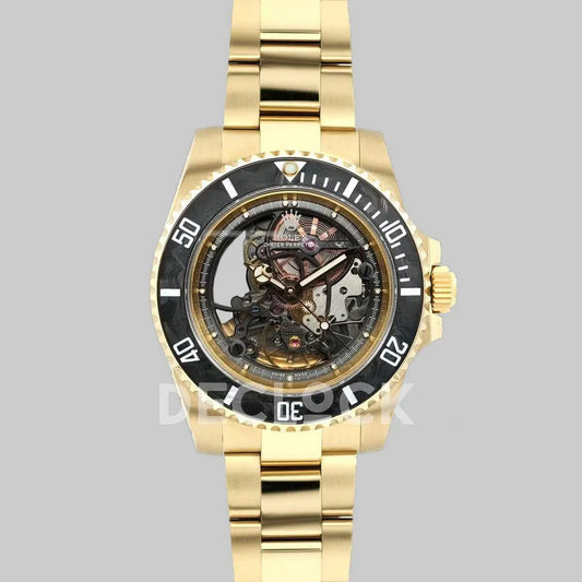 Replica Rolex Submariner 114060 Andrea Pirlo Project in Yellow Gold |  Declock.