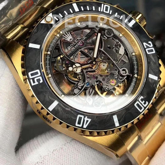 Replica Rolex Submariner 114060 Andrea Pirlo Project in Yellow Gold |  Declock.