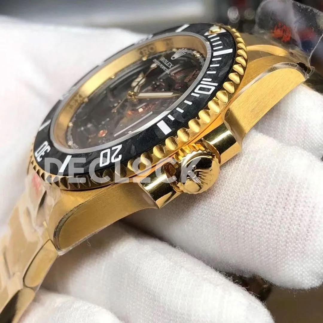 Replica Rolex Submariner 114060 Andrea Pirlo Project in Yellow Gold |  Declock.
